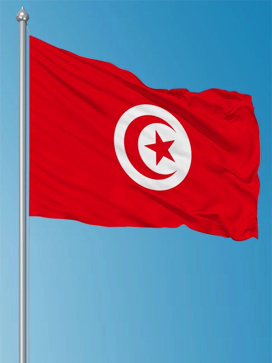 3X5Fts 90X150cm Tunisia Flag For Decoration