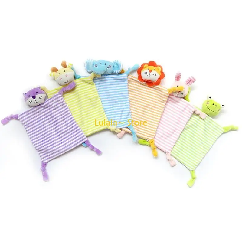 Y4QA Comfort Sleeping Cuddling Toy Animal for Doll Appease Towel Soft Gauze Bibs