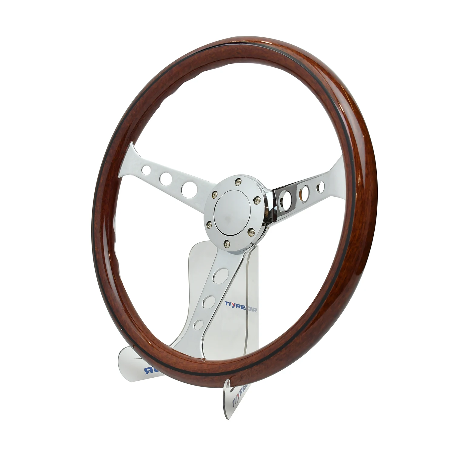 

Copy Wood Racing Steering Wheel 14 Inch Abs Aluminum Alloy Cars Accessory Auto Parts 370mm Universal Steering Wheel