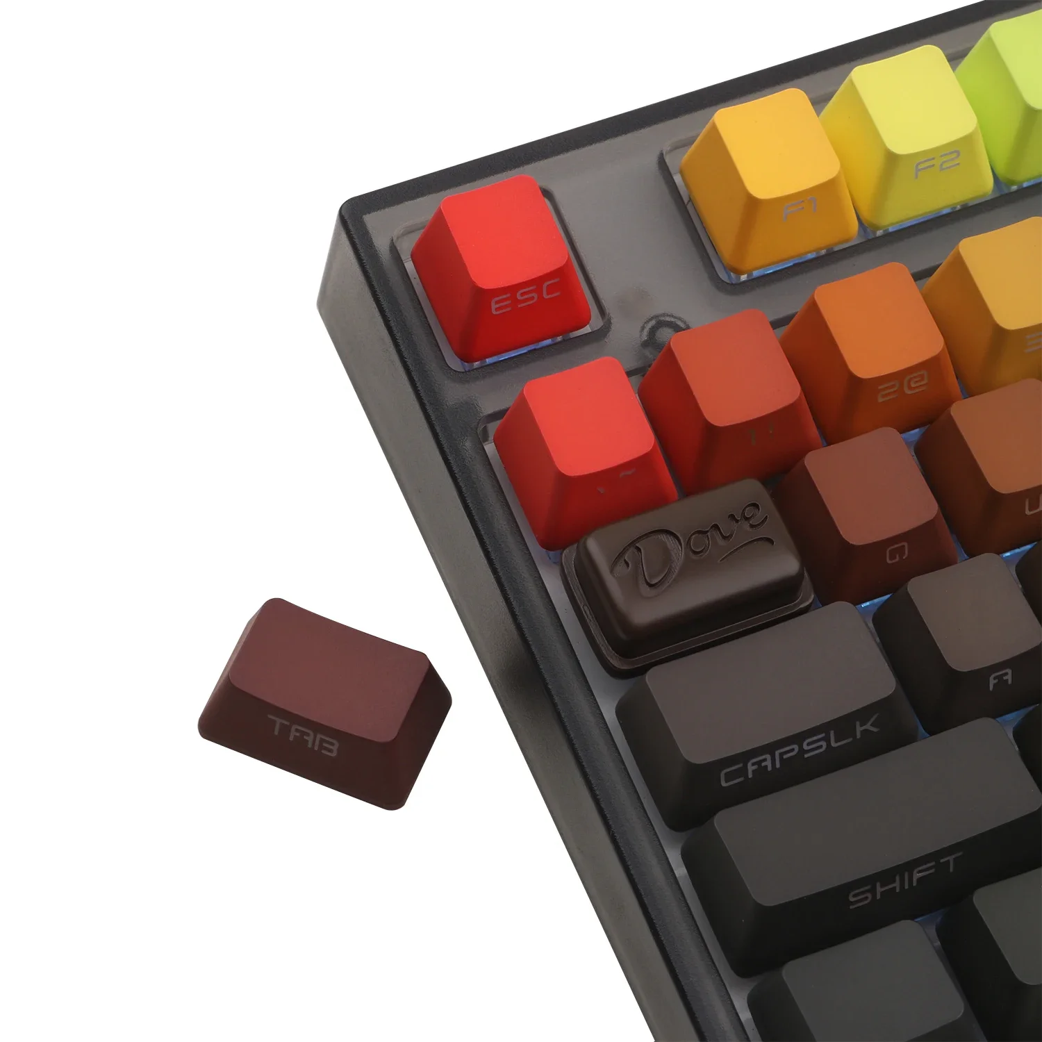 1.5U Chocolate Personality Hand Custom TAB Resin Creative Cute Gift Custom compound mechanical keyboard keycap