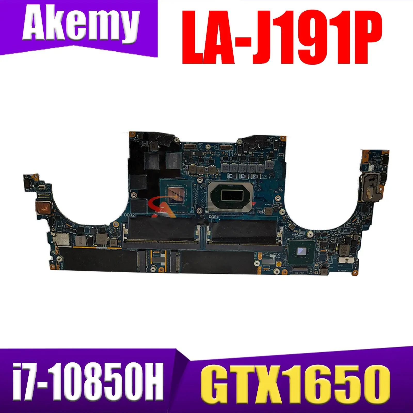 For Dell Precision 7550 Motherboard FDX50 W-10885M i7-10750H i7-10850H CN-01CFGW 04JGVR Mainboard XPS 15 9500 LA-J191P