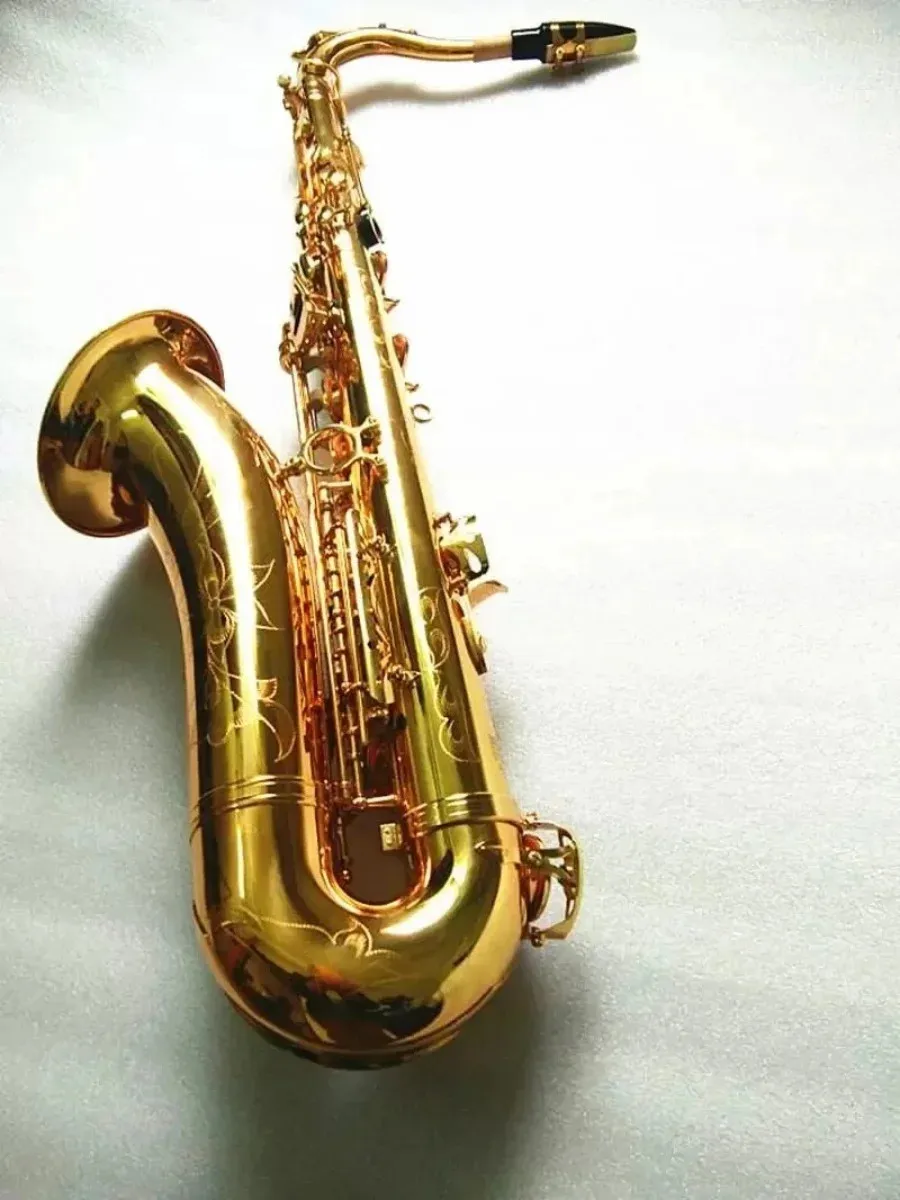 2026 new  Paris Style Bb Tenor Saxophone Gold Brass Engraved w/ Case & Accessories
