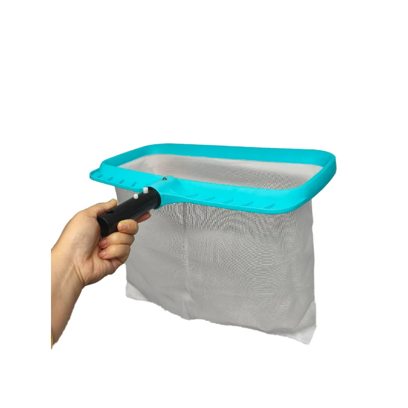 

Heavy Duty Swimming Leaf Rake, Fast Cleaning with Deep Fine Nylon Mesh Net Bag, Pool Maintenance Tool