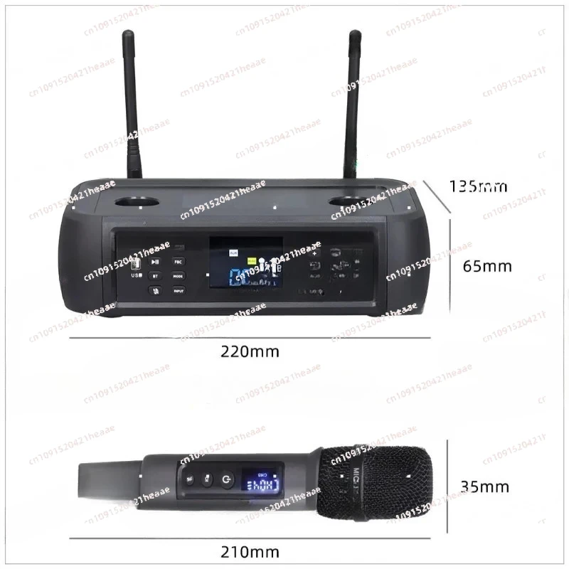 

Подходит для D801, электрический портативный анти-свистящий реверберация, Bluetooth, беспроводной микрофон, микрофон, пение, домашние развлечения
