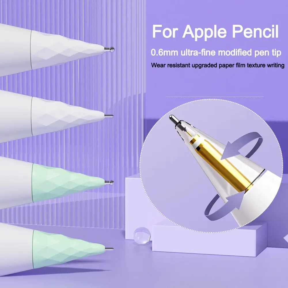

Портативные сменные наконечники для карандашей, противоударный стилус с защитой от царапин, наконечники для ручек для Apple Pencil