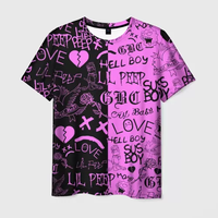 2025 Men's T-shirts Lil Peep Graffiti Art 3D Printed t shirt Men Women Hip Hop Trend Cool Tee Street Short Sleeve O-Neck Y2k Top