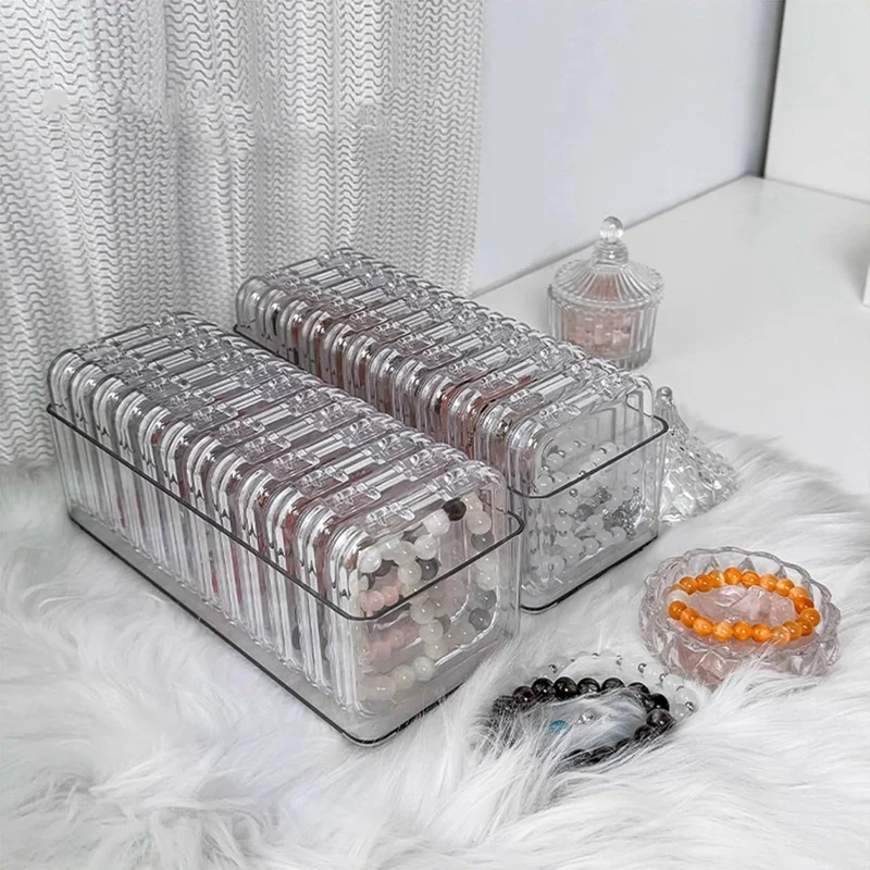Large Capacity Acrylic Bracelet Organization Box Practical Bangle Jewelry Display Case For Jewelry Enthusiasts