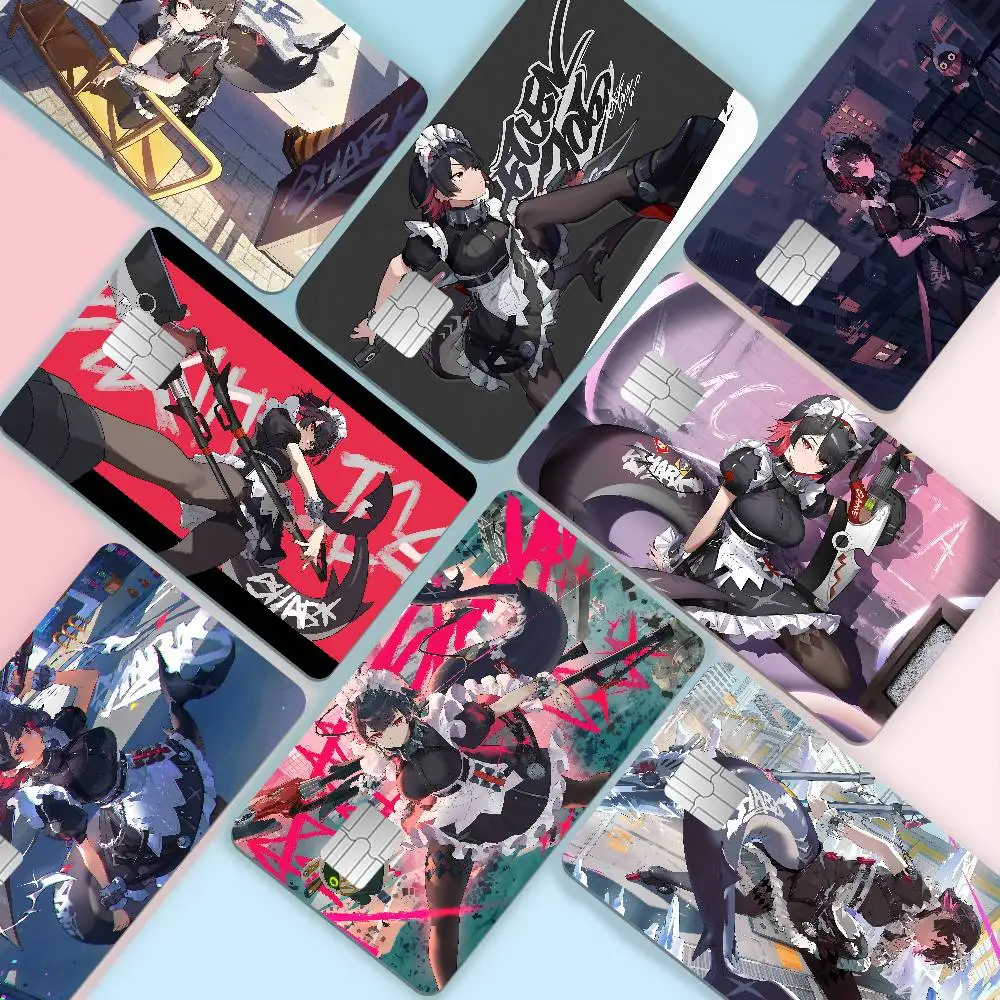 Ellen Joe Zenless Zone Zero Anime Game Anime Sticker Film Skin Cover Case for Small Large No Chip Debit Credit Card Front Side