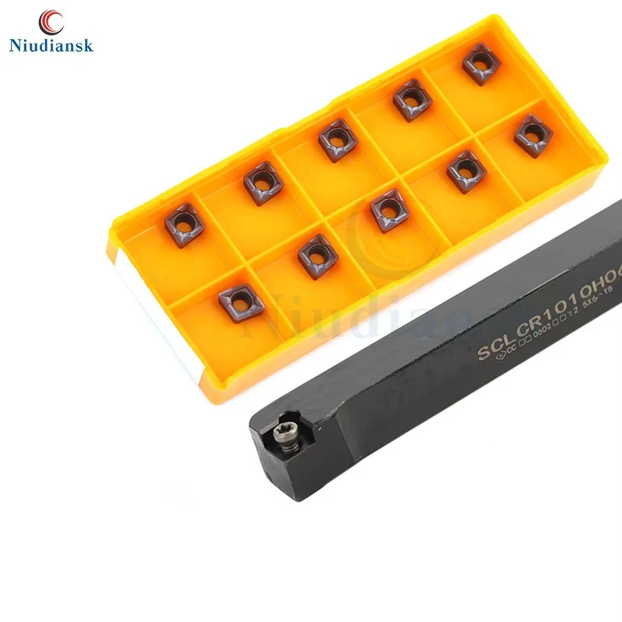 1 unidad SCLCR0808F06 SCLCR1010H06 SCLCR1212H06 portaherramientas externo SCLCL Arbor 10 Uds CCMT0602 insertos de carburo juego de herramientas de torneado CNC