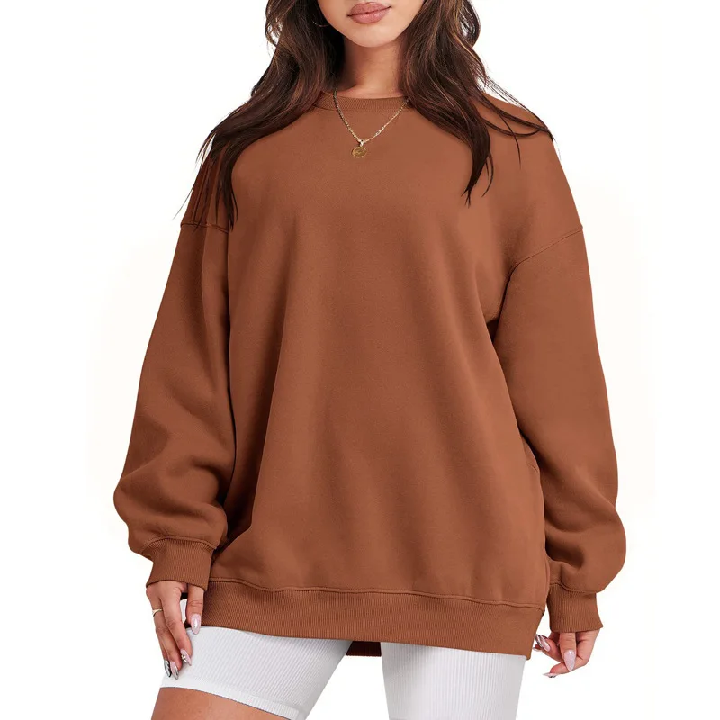 Daifa-suéter de cuello alto de manga larga para mujer, Top holgado informal, sudadera de estilo europeo y americano para Otoño e Invierno