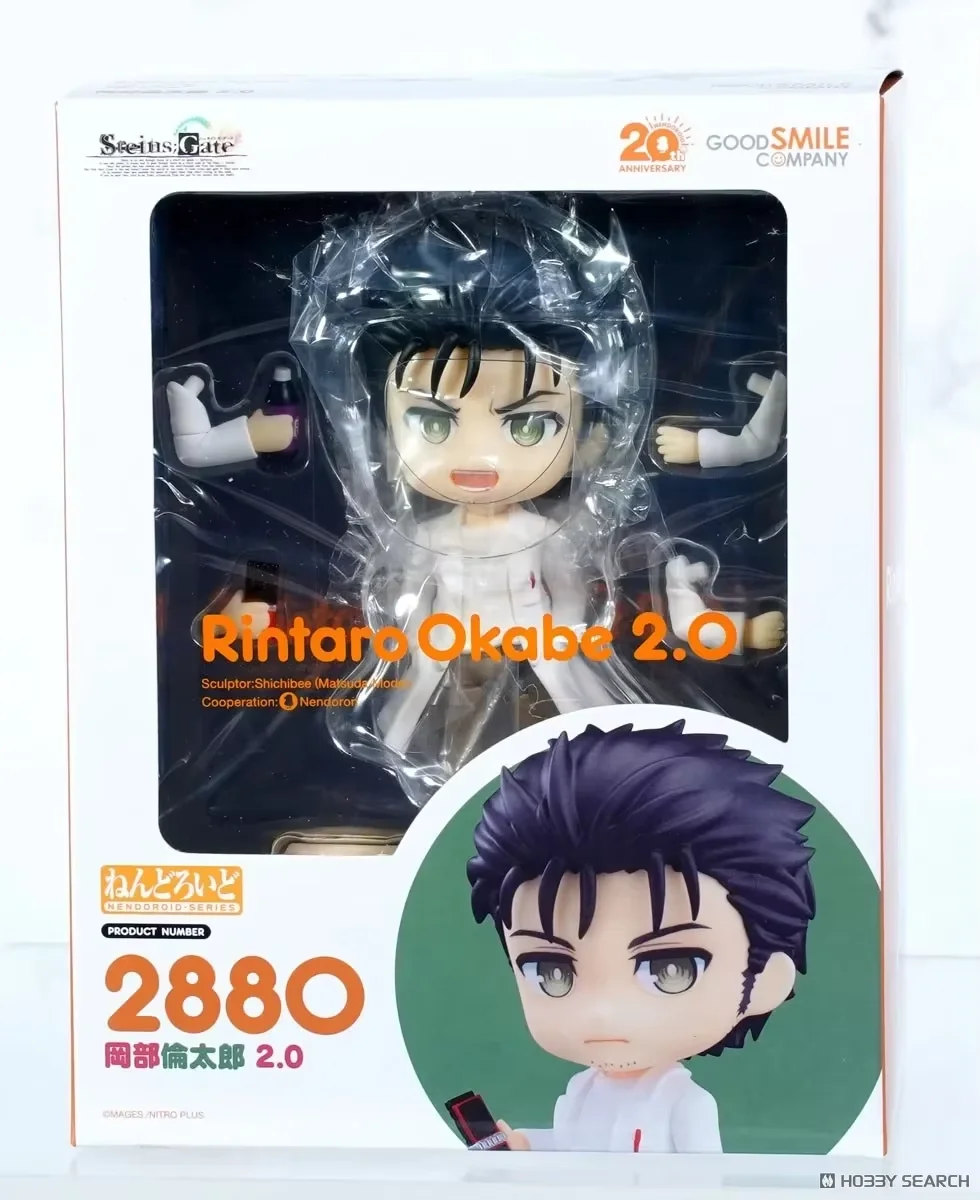 100% Original in Stock Good Smile Company Nendoroid (#2880) Steins;Gate Okabe Rintarou 2.0 Collection Series  Garage Kit