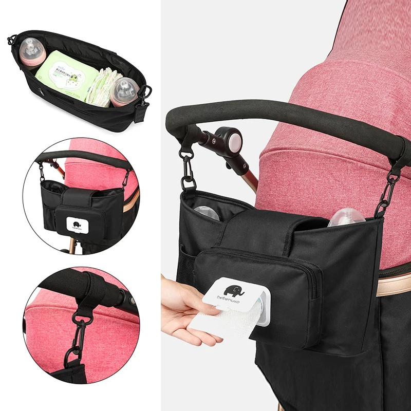 Mom Bag Baby Stroller Accessories Mommy Travel Bottle Holder Diaper Baby Nappy Bags Stroller Organizer Multifunctional Backpack