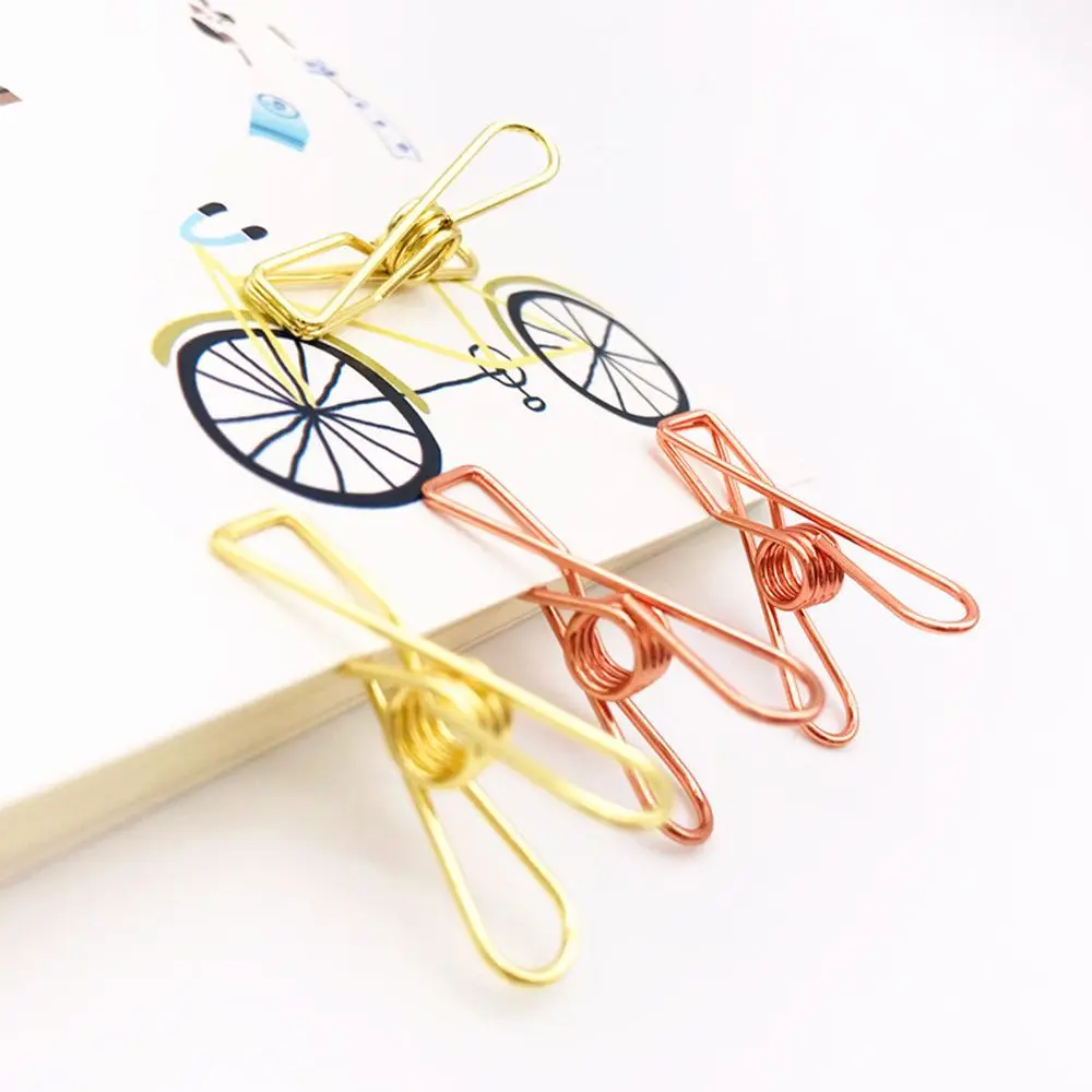 3 قطعة/المجموعة DIY هدية ورقة المنظم المعادن بلون الموثق كليب جوفاء خارج تصميم مشبك السمك مكتب التموين