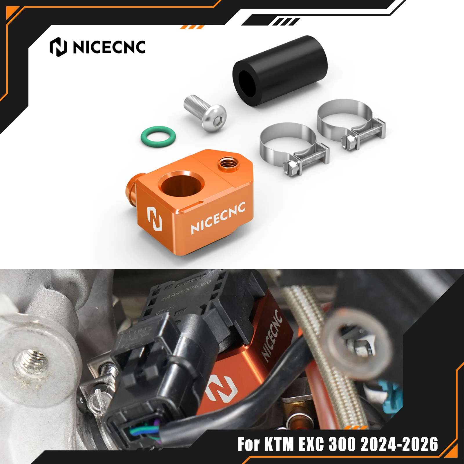 

2024-2026 For KTM EXC 300 TBI EXC 250 XCW 300 For Husqvarna TE 300 TE250 For GasGas EC 300 TBI Crankcase Pressure Sensor Bracket