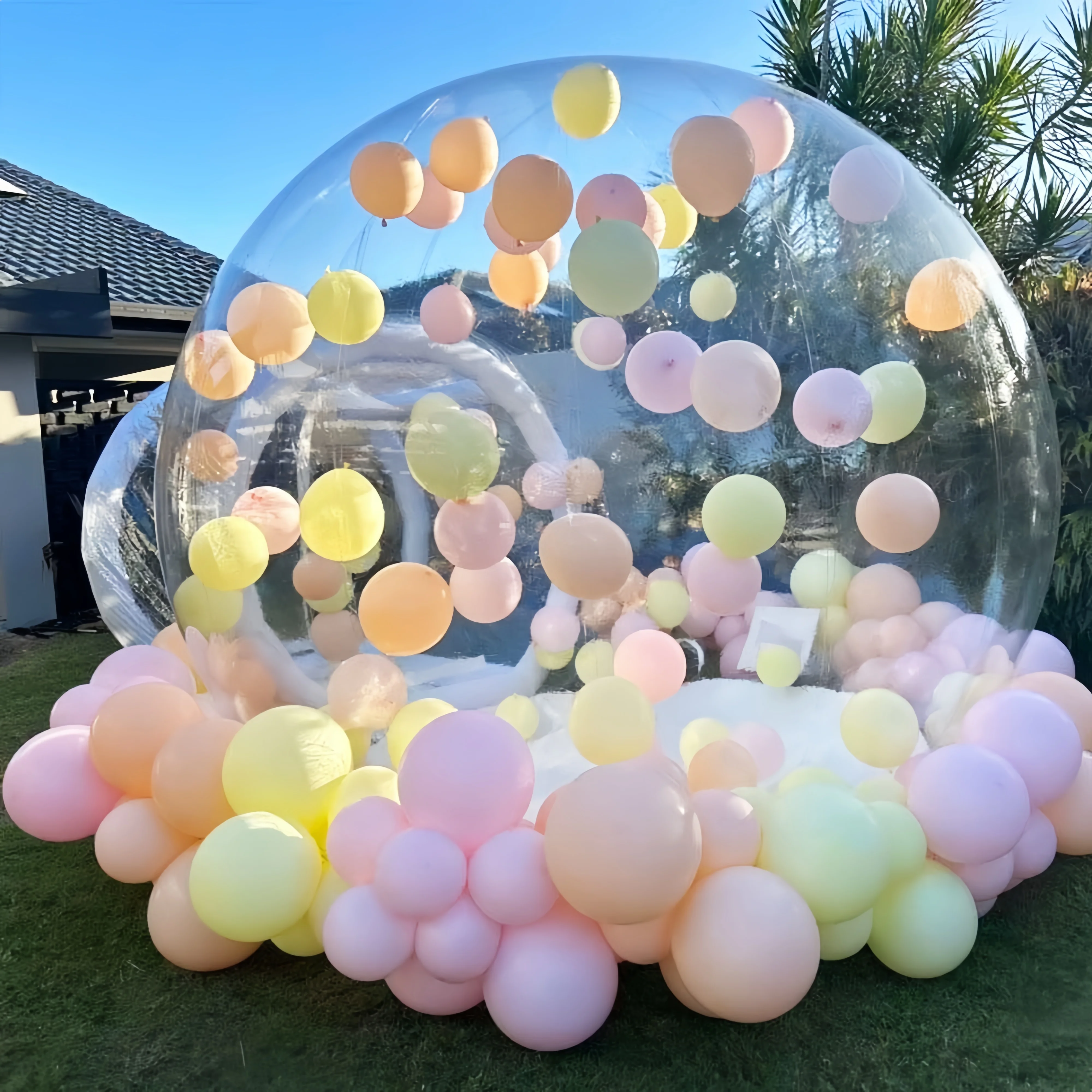 

Balloon inflatable bubble house Outdoor birthday party blow up bubble ball house bouncy bubble house Jumping Castle bubble house
