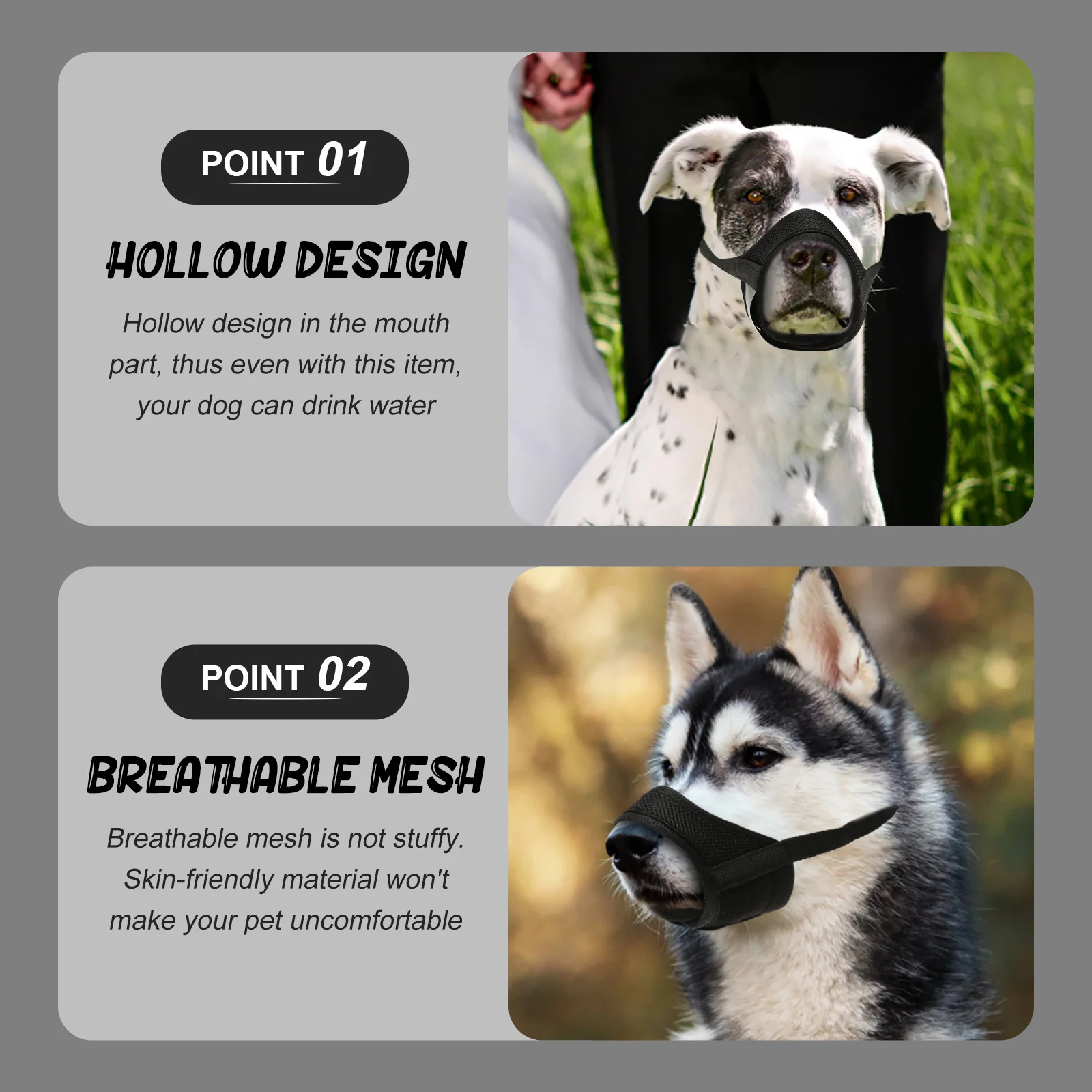 

Anti-Bite Dog Muzzle Comfortable Breathable Pet Protector Hollow Design for Drinking Water Dog Muzzle Puppy Mouth Sleeve