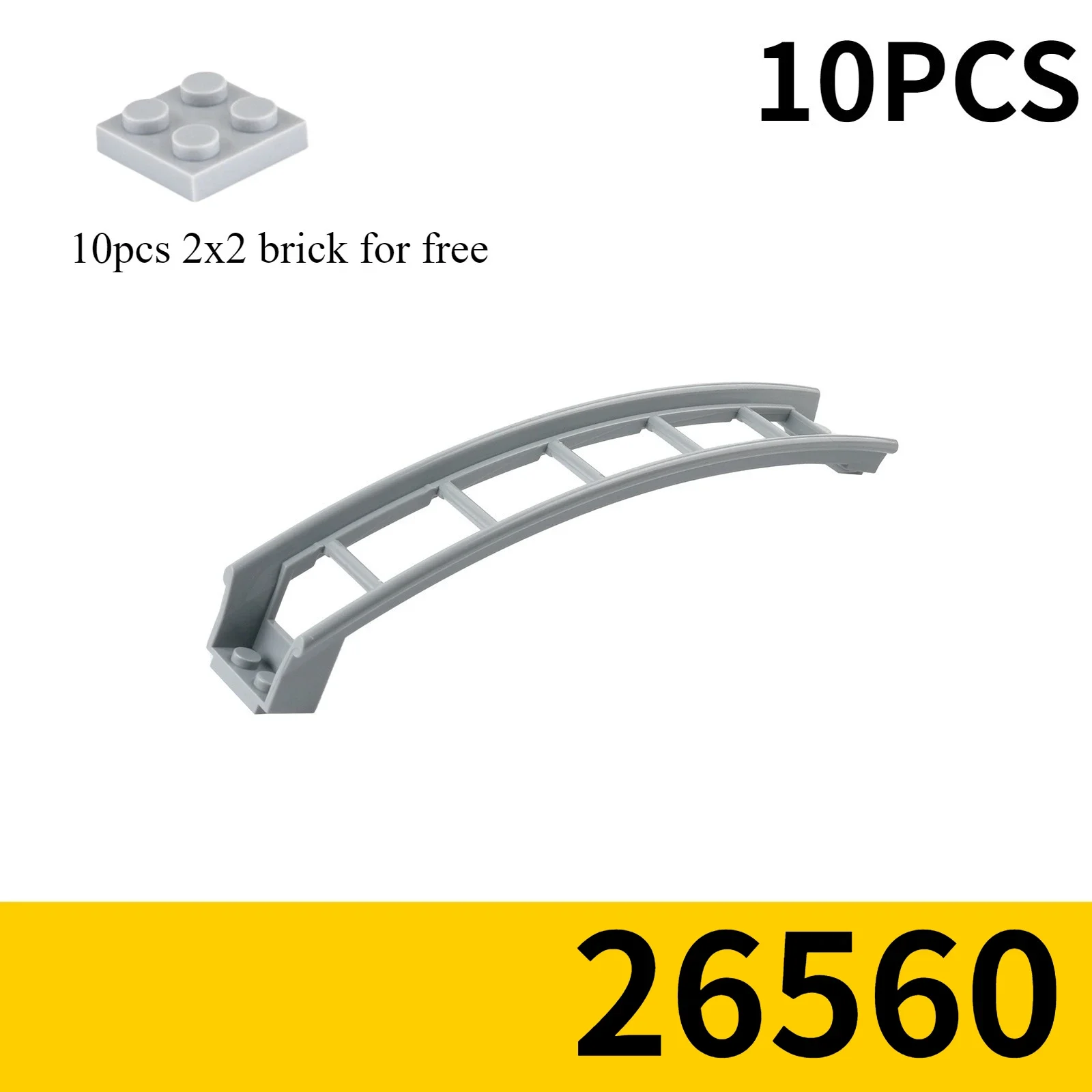 10 STKS Track Achtbaan Spoorweg Stad Trein Technisch Deel Bouwstenen Cadeau voor Kinderen Compatibel Leduo 26022 25059 25061