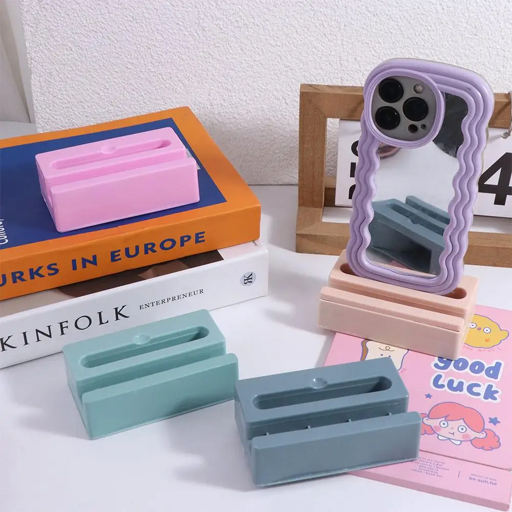 Plastic Cell Phone Stand Vertical Phone Stand Speaker Base Mobile Phone Loudspeaker Holder Multifunctional Portable