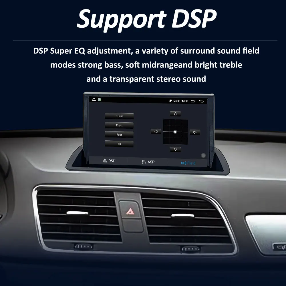 Für Audi Q3 2011 - 2018 Android 15 System BT GPS 4G WiFi 8 Zoll Auto Multimedia Video Radio Player Touchscreen Audio DSP Stereo – Detail 16