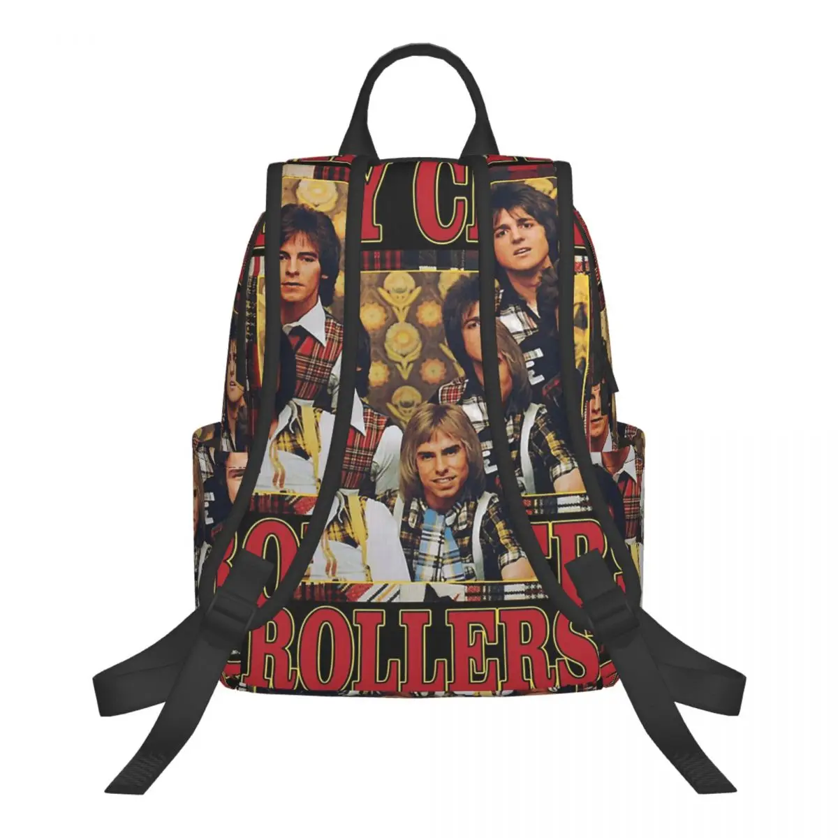 Band Bay City Rollers Music Rock Retro Vintage Student Backpack School Bag Hiking Travel Daypack Men Women Bookbag Shoulder Bags