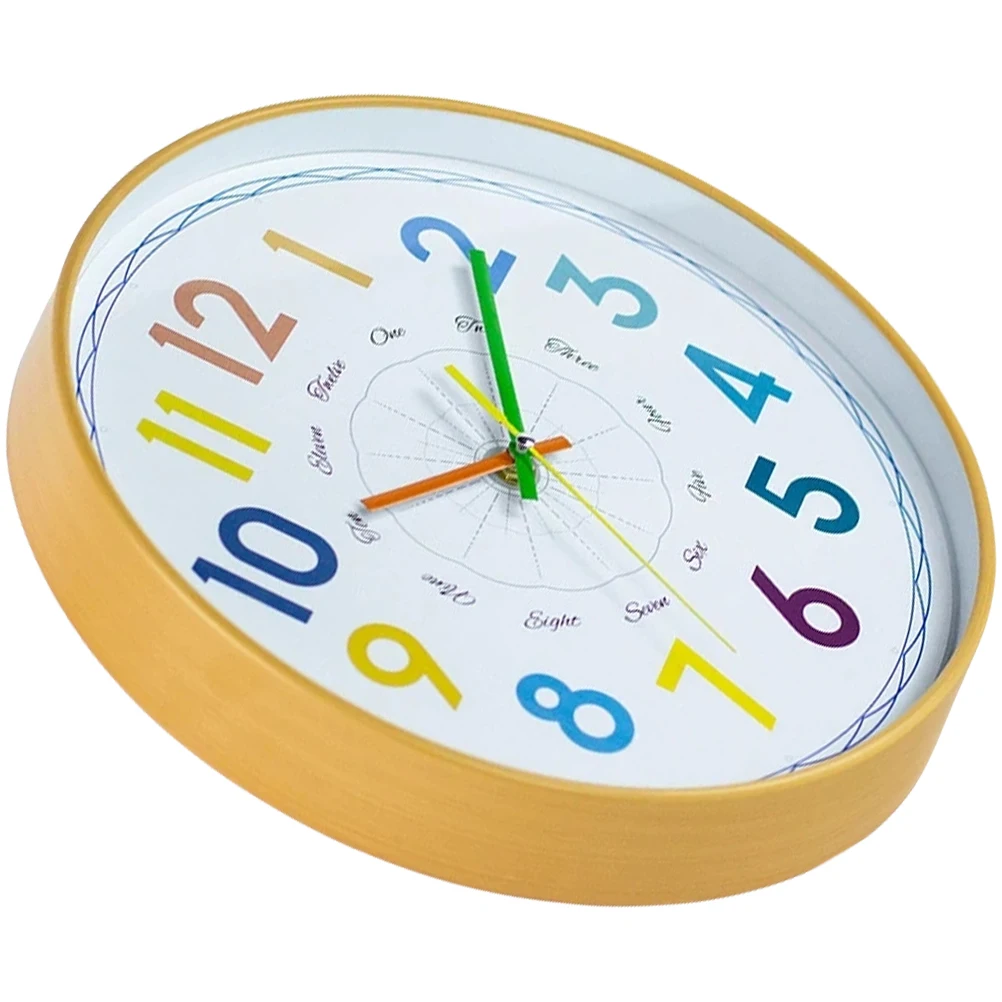 

Children's Wall Clock Kids Clocks Cartoon for Decorations Living Room Bedroom Number