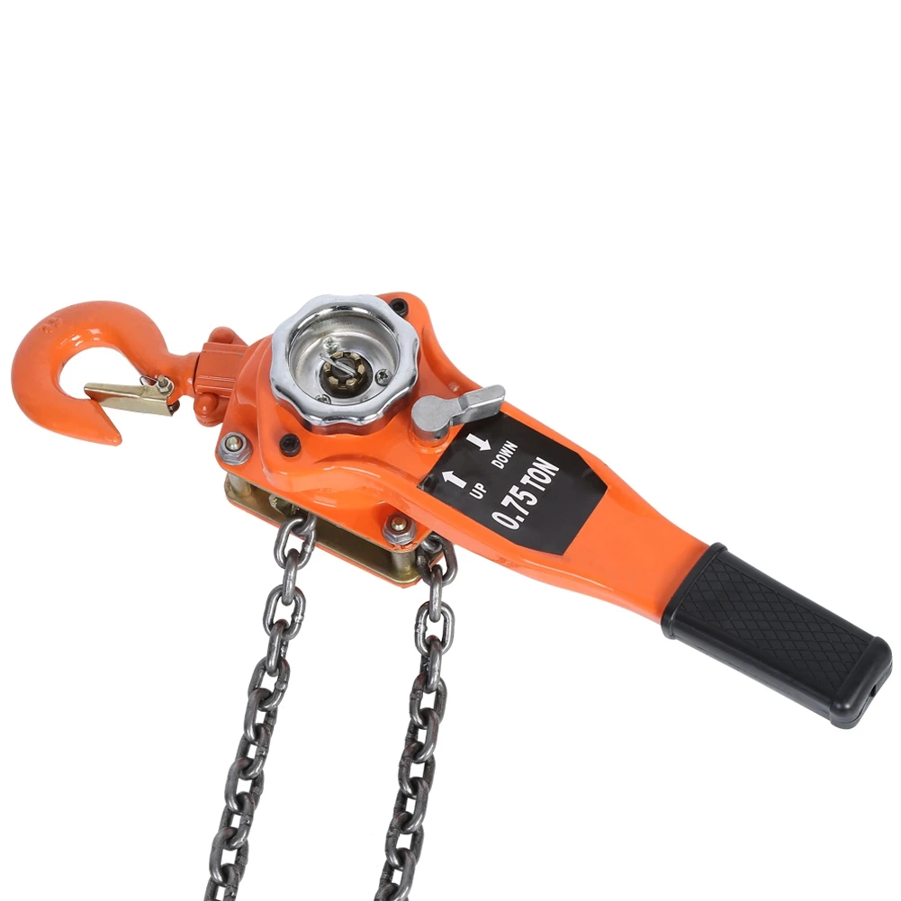 Chain Block Lever Hoist Pulley Lifting 0.75t  Color Chain Block Hoist Ratchet Hoist Ratchet Lever Pulley Lifting 3meters
