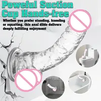 Soft Jelly Dildo Different Sizes Transparent Realistic Fake Dick Penis with Suction Cup G Spot Vagina Massage Sex Toy for Women - Image 2