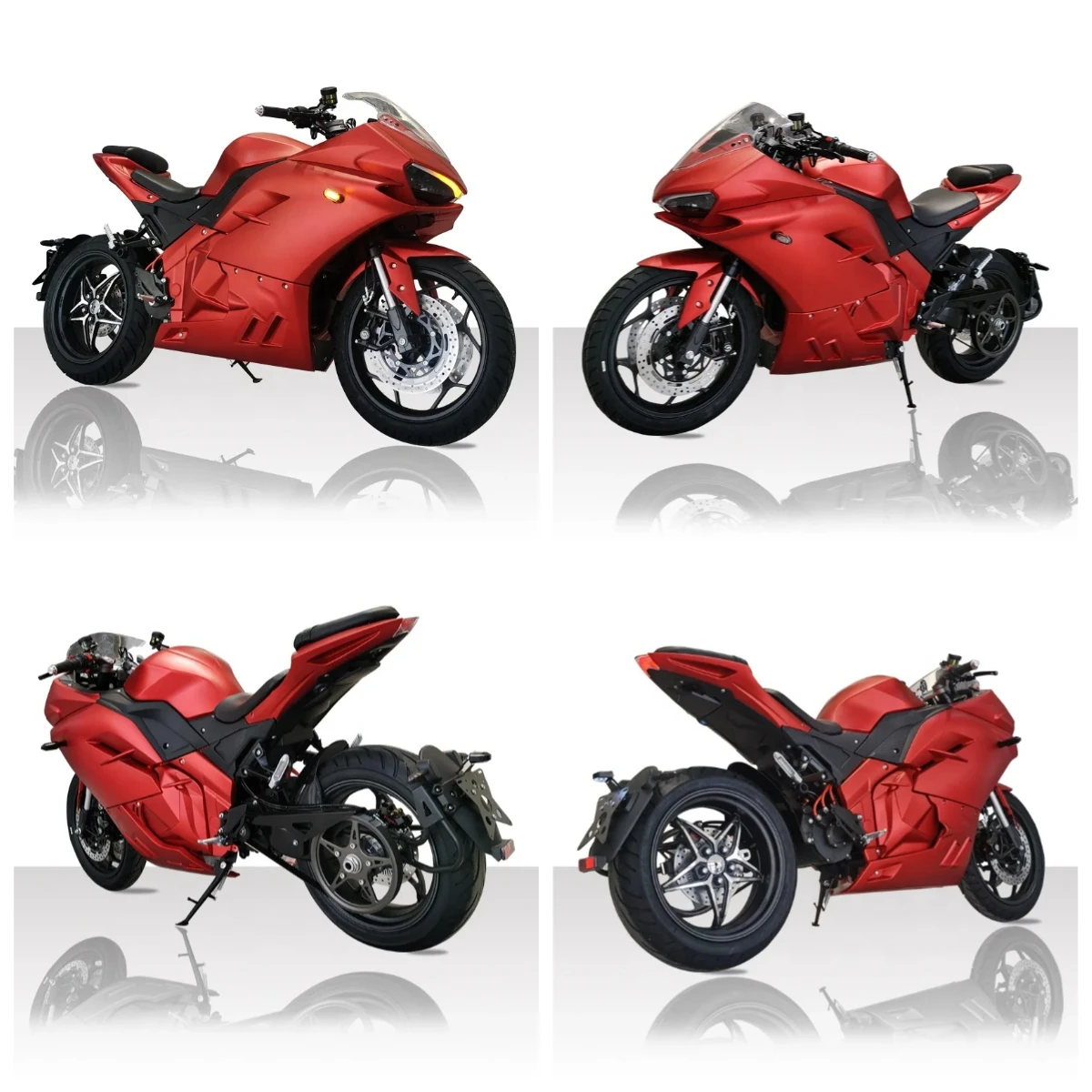 

STLF Luyuan Motorcycle Classic Cafe Racer Fairing Spoke Wheels For Single Swing Arm 8000W 12000W Electric Motorcycles