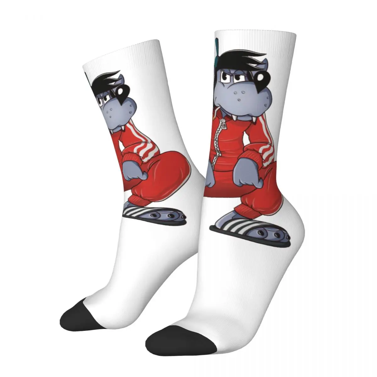 Nu Pogodi Tracksuit Squat Wolf Socks Men's Women's Funny Happy Russian Socks Spring Summer Autumn Winter Middle Tube Socks Gifts