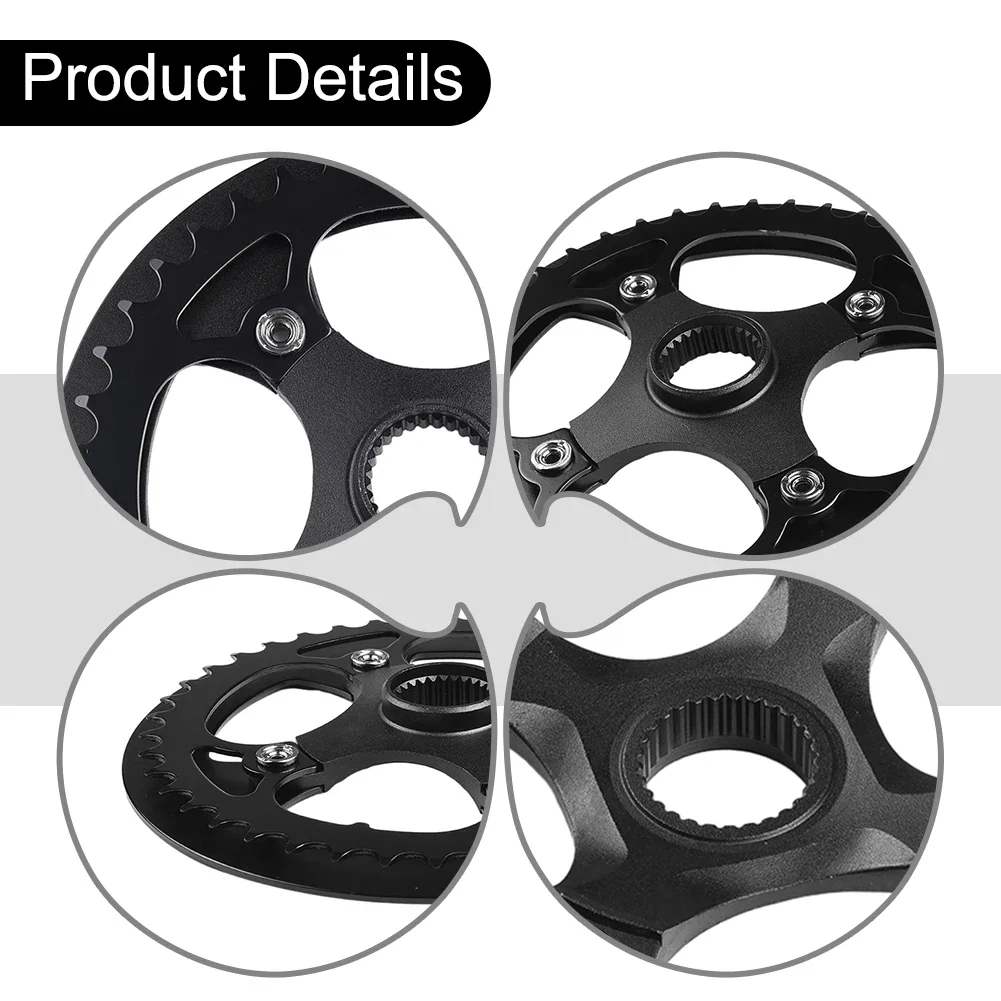 

Для Bafang M400 M300 M200 M215 M410 M315 Запчасти для электрического велосипеда, звездочка для электронного велосипеда, шатуны 104 мм 285 г 42 т, черный