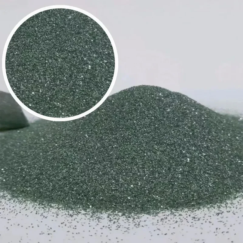 مسحوق كربيد السيليكون الأخضر 200 جرام بحجم جسيم 60-1200، مزود بآلة طبلة تهتز، يستخدم لتلميع اليشم #5