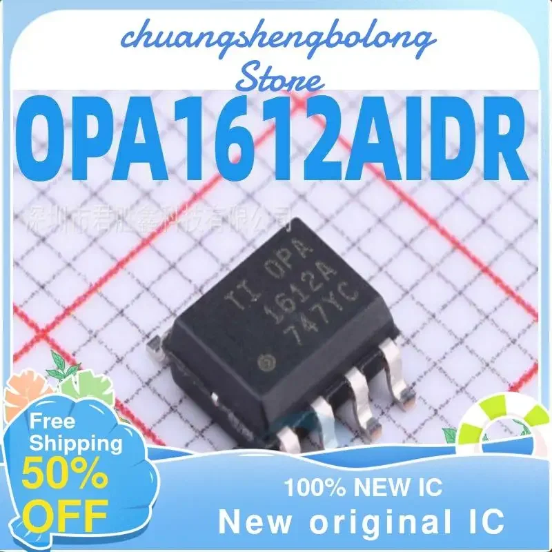 10 peças opa1612aidr opa1612a opa1612 sop8 novo original