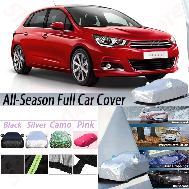 

Waterproof Car Covers Outdoor Anti-UV Sun Shade Rain Snow Ice Resistant Dust Proof Cover For Citroen C4 Hatchback Sedan Coupe