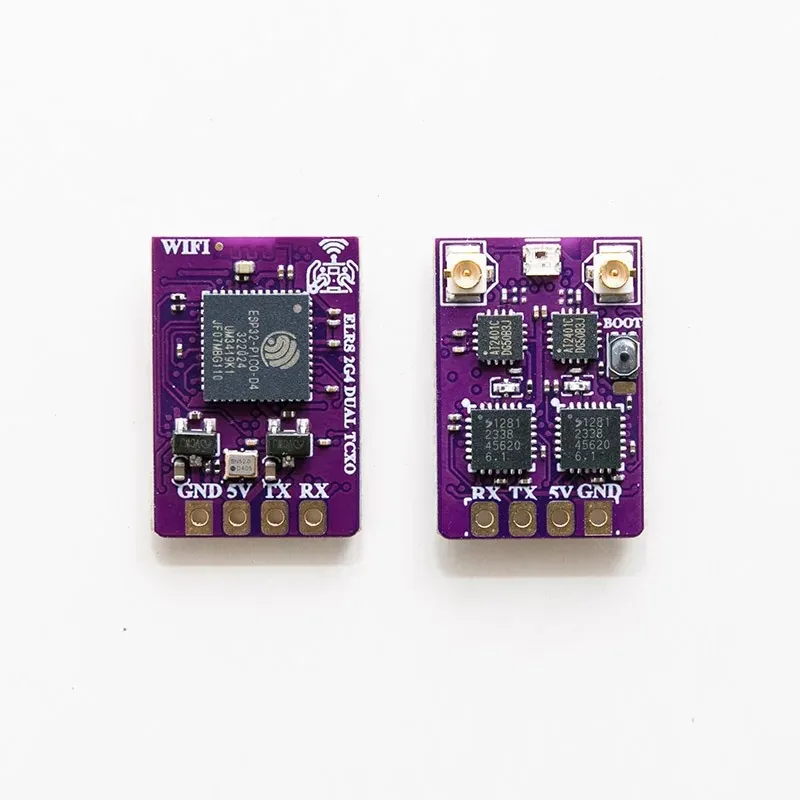 Drone Accessories ELRS 2.4G Diversity Receiver Dual Antenna RX Built-in TCXO for FPV Freestyle RC Racing Long Range Accessories