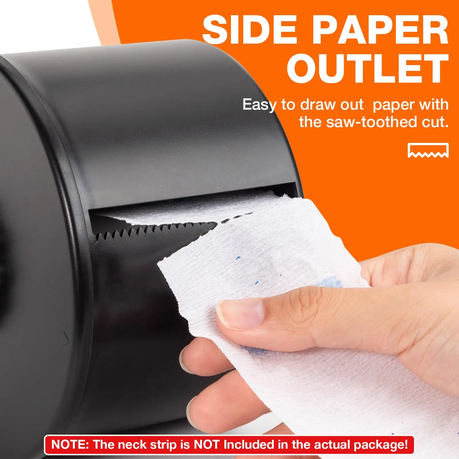 Salon Hair Neck Strip Paper Box Roll Holder Disposable Tissue Collar Tape Case Professional Styling Barbertop Tools Accessories