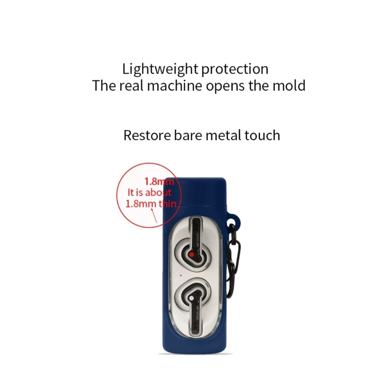 Headphone Shockproof-Housing Skin-friendly Cover for Nothing Ear Stick Washable Shells Protect Non-slip Impact-resistant