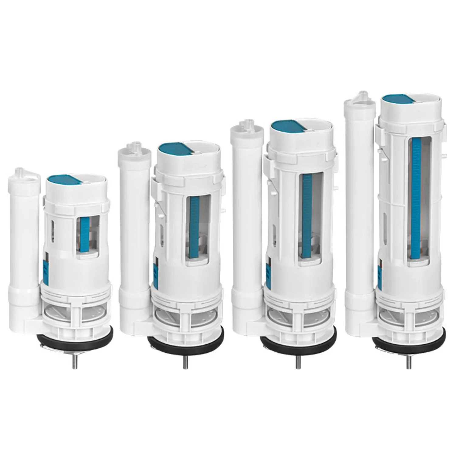 Einteiliges WC-Ablaufventil mit zwei Knöpfen, Sitz, WC-Auslassventil-Set, Badezimmer-Wassertank-Zubehör