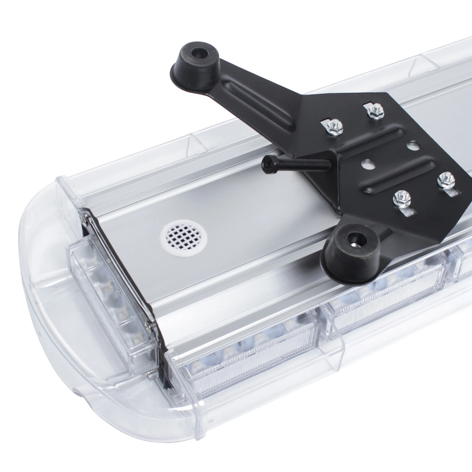 High-Visibility 96LED 360° Safety Strobe Light Bar, 16 Flash Modes+Remote Control, IP65 Waterproof, Yellow Emergency Warning