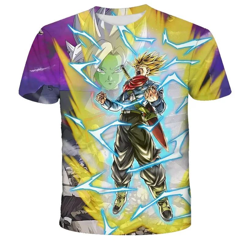 

Boy Dragon Ball Z Short Sleeve Summer Tees Anime T Shirts Daily Casual Tops 3-14Y Kids' Clothes Children Girls Cartoon T-shirt