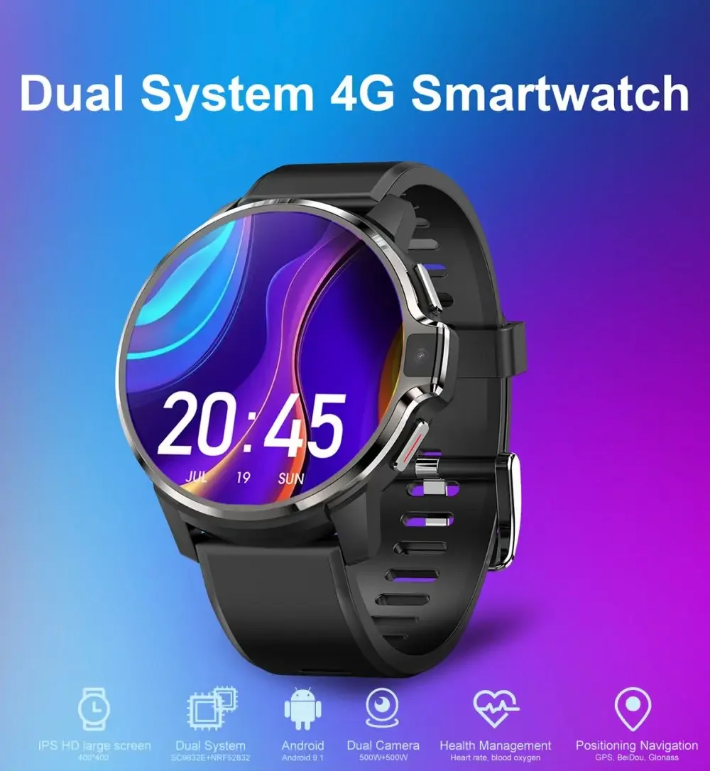 Good Quality Smart Watch Android 4G GPS Wifi  Men Cool Smartwatch 1GB+16GB Smart Phone Watch D30