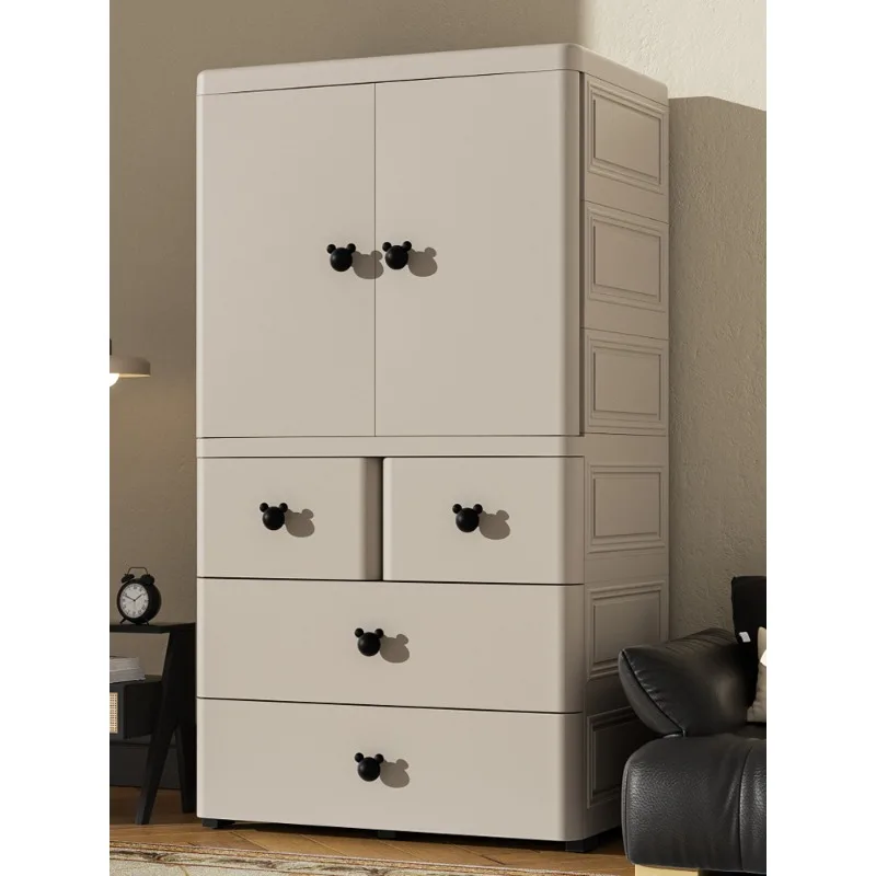 70/80Cm extra large thickened baby wardrobe baby storage cabinet simple wardrobe clothes sorting locker