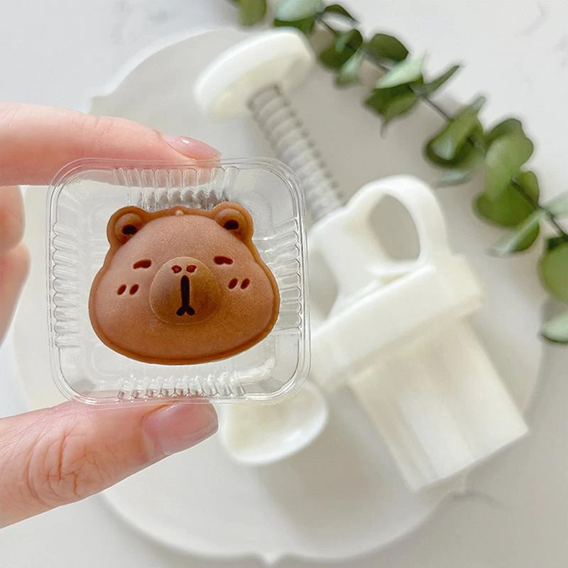 Cortador de galletas en forma de Capybara de dibujos animados, molde de galletas de Fondant de animales lindos, herramientas de decoración de pasteles, accesorios para hornear, Gadget de cocina