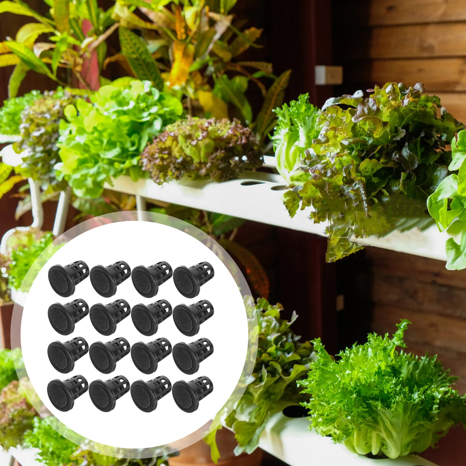 

Cotton Set Hydroponic Planting Basket Mini Pots Garden Growing System Container Unsoiled Plants Medium Mesh Plastic Aquatic