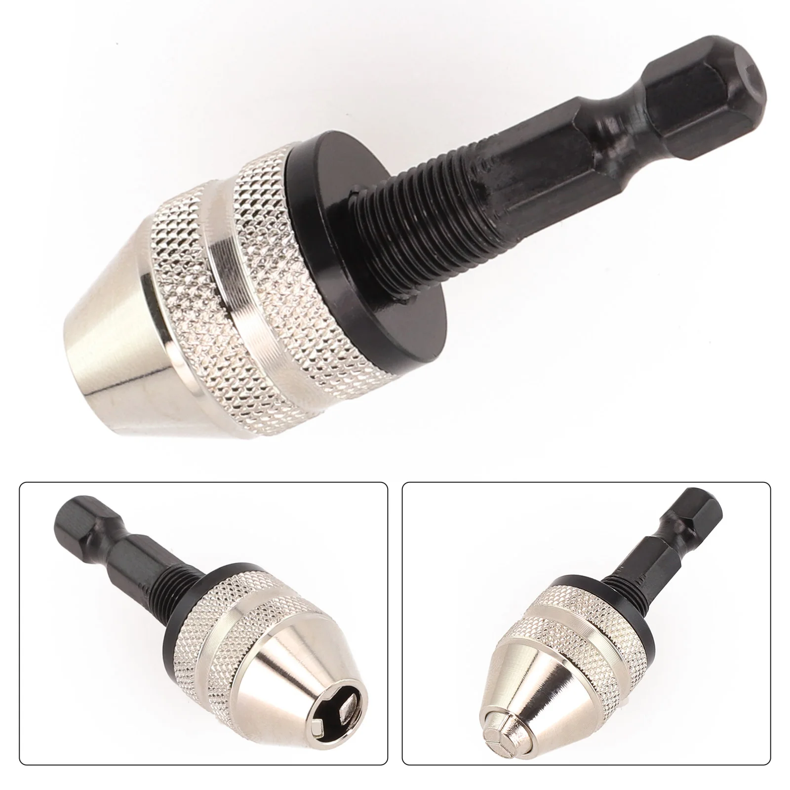 1/4 Keyless Chuck Conversion Hex Shank Adapter Drill Bit Quick Change Driver Power Tool Accessories Hgih Quality