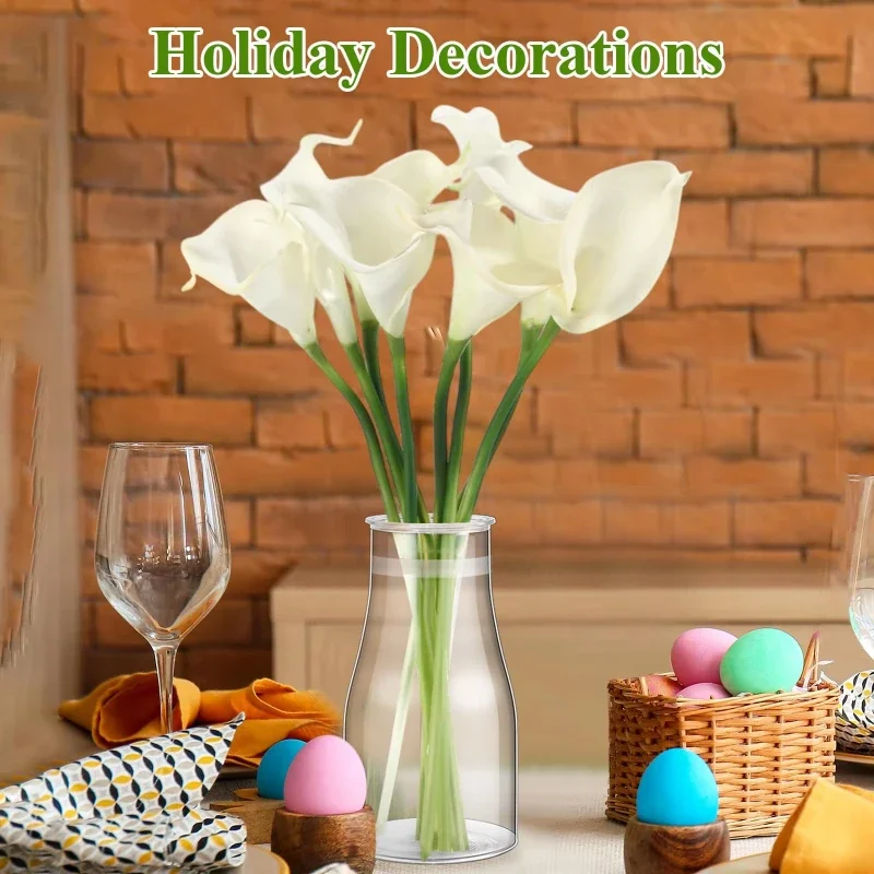Picture 5: New Arrival 6/8pcs Transparent High Quality Plastic Vase For Table Decoration Wedding Home Dinner Party Suitable