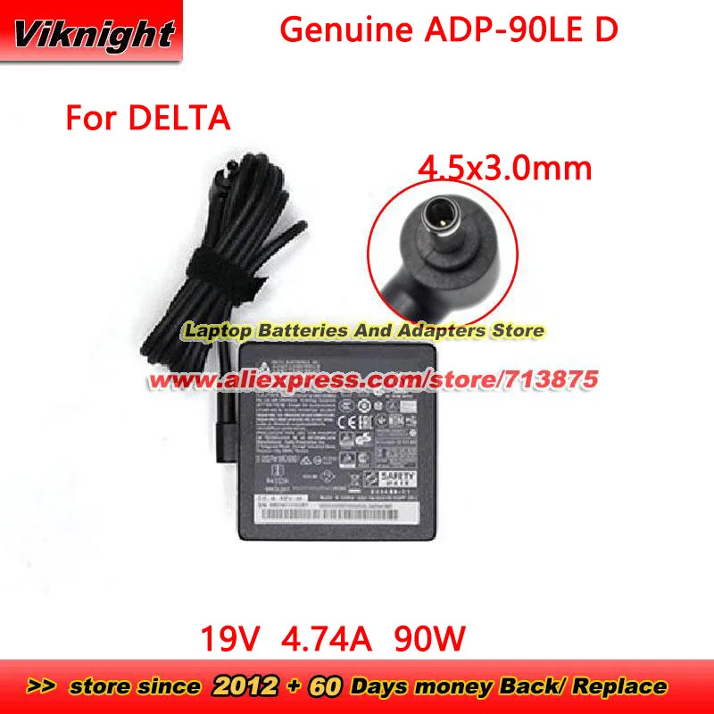 Genuine for DELTA ADP-90LE D AC Adapter 19V 4.74A 90W for MSI Modern 15 14 M3500qa MS-1552 B11SB MS-14D2 B11SBL B11SBU 4.5x3.0mm