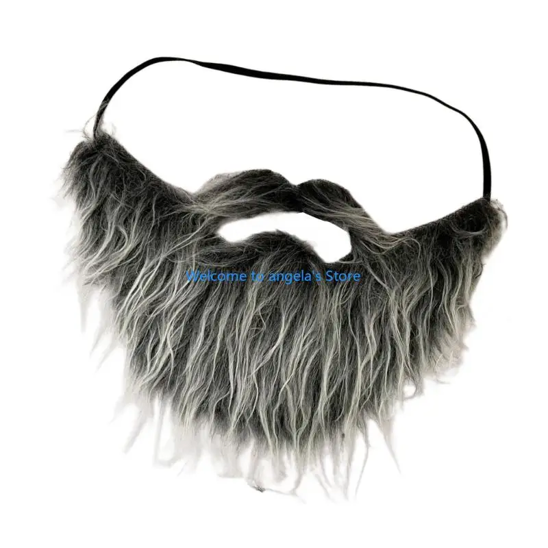X4YC bigotes falsos adhesivos novedades barba peluda suministros decoración para fiesta Navidad