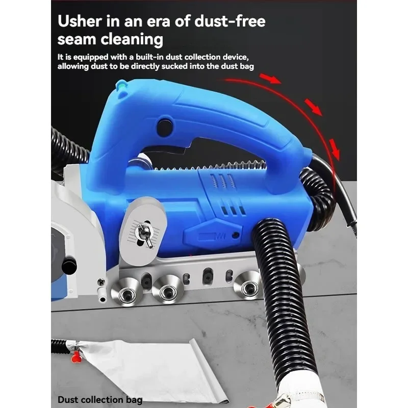 1200W Seam Cleaning Electric Machine with Automatic Dust Collection Ceramic Floor Seam Cleaner with Automatic Dust Collection