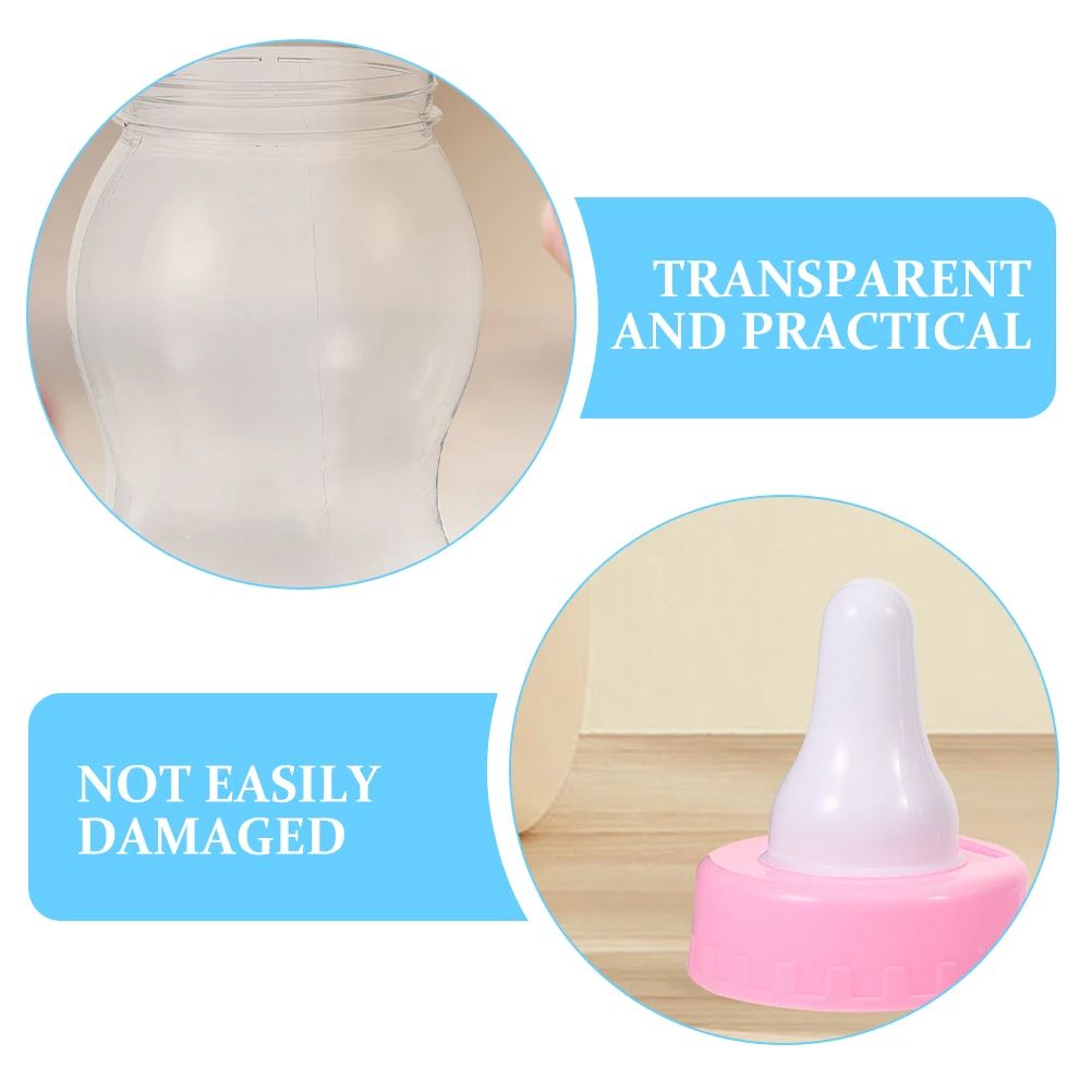 2Pcs Party Candy Bottles Transparent Storage Jars for Dry Food Chocolate Nuts Cookies Cookie Jar Plastic Container with Lid Set