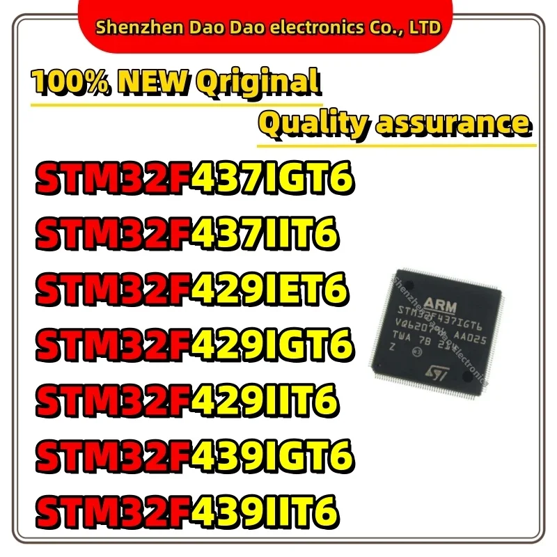 

STM32F437IGT6 STM32F437IIT6 STM32F429IET6 STM32F429IGT6 STM32F429IIT6 STM32F439IGT6 STM32F439IIT6 QFP-176 IC MCU Chip New